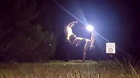 Did I let two fans fuck me outdoors?