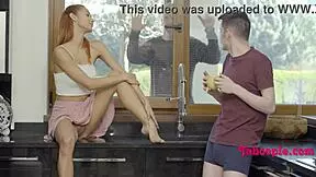 Now with a stepbro, this petite babe lives out her taboo fantasies in a sexy, skinny teen encounter