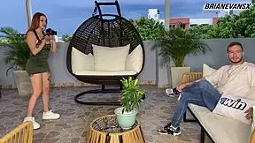 andrea castro that horny redhead photographer with huge tits rides muscular brian evansx