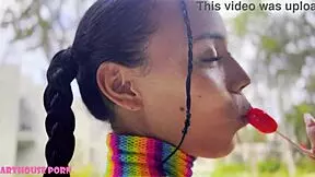 I'm fuckin' this petite latina with her pigtails in missionary, her tight hairless pussy suckin' my cock rough while she talks dirty and ahegaos.