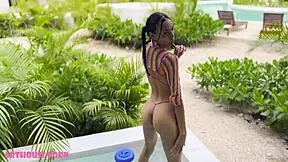 I'm fuckin' this petite latina with her pigtails in missionary, her tight hairless pussy suckin' my cock rough while she talks dirty and ahegaos.