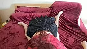 Girlfriend gives blowjob and handjob making dick hard