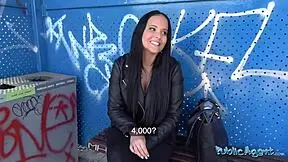 Can You Believe This Brunette Student Fucks Outdoors First Time?