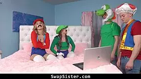 stepbrothers whip out their dicks they get right to work - swapsister