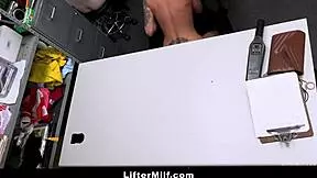 Will the burglar dominate the busty milf?