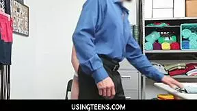 Blonde teen shoplifter abby adams caught on cctv