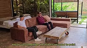 Latina Submissive Daughter Fucked Next To Blind Father