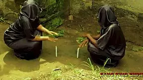 A mature woman enjoyed a casual encounter in the local bush with a friend.