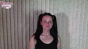 Daisy Garcia joins cheerleader squad after quick fuck with Brogan, licking swollen pussy in lingerie