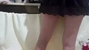 i hired this hot maid in tight shorts and got so excited i made her my slave