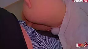 stepbrother sneaks into hot latina stepsis bedroom for muscular tight pussy fisting and cum on ass