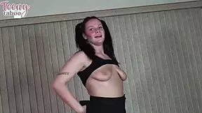 Daisy Garcia joins cheerleader squad after quick fuck with Brogan, licking swollen pussy in lingerie