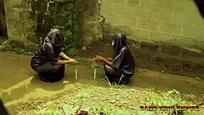 A mature woman enjoyed a casual encounter in the local bush with a friend.