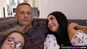 Stepdad and stepdaughter's steamy encounter