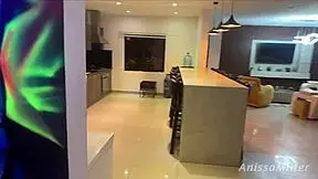 Seductive maid's Colombian charm shines