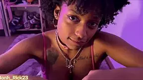 naughty girl gives delicious oral on bush