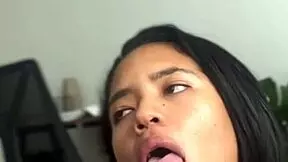 Young beauty pleases big cock