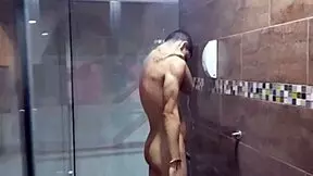 Stepbrother showers and fucks Latina