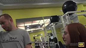 wow, this naive fitness bunny bangs rich guys instead of training! 🐰💪