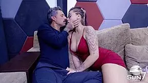 Stepdad Slaps Young Submissive Slave Before Dominating Her Pussy