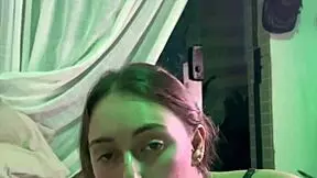 Amateur sister-in-law oiled with milk for doggystyle and cum