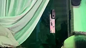 Amateur sister-in-law oiled with milk for doggystyle and cum