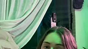 Amateur sister-in-law oiled with milk for doggystyle and cum