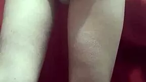 Petite girl enjoys relaxing massage session