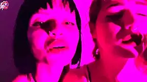 Four Little 18+ Sluts Worship Feet While Stripping?