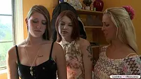 Busty milf licks young 18+ pussy