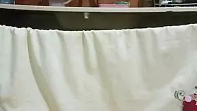 Redhead kitchen slut shows her ass