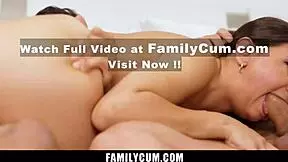 hey, watch busty teen hailey rose handle stepbro and stepdad's cocks like a champ