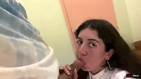 So, I begged my friend to cum on my face in a cafe. Ate my food with sperm, public style!