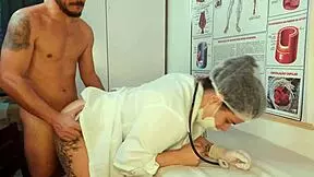 Nurse gives young Brazilian oral satisfaction