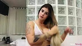 Older Seth Brogan fucks pretty skinny girl in missionary creampie 😍