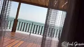 Feeling the intense morning rush with this brunette beauty in pov blowjob and doggystyle