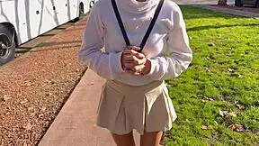 slutty brunette gets ass fucked in shower