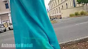 hairy latina underwater, flashing wet pussy on beach adventure