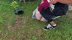 I enjoy stroking her outdoor dirty socks while bound.