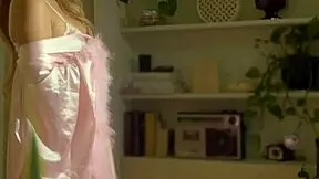 big tits blonde teen poses in sexy ripped lingerie, looking so cute and beautiful 😍