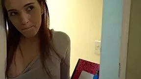 Step Daughter Got Horny Spying on Step Dad