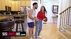 Provocative Teen Bounces Booty On Step Sibling's Dick!