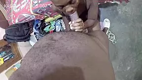 Amateur couple rips clothes for intense foreplay, sucking big cock before deep penetration.