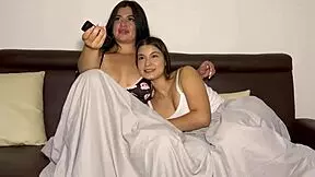 Watch Movie Night Turn Into Intense Pussy Licking For 18-Year-Old Stepdaughter's Orgasm With Antonella Jones And Lia Tovar!