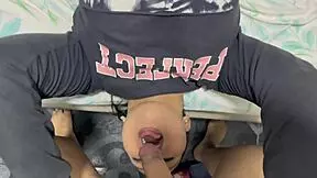 my neighbor gets her creampie before gym