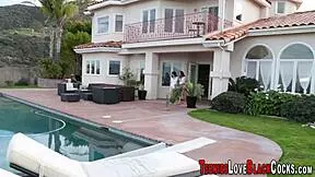 Big booty teen 18+s ride bbc in hardcore interracial threesome.