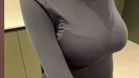 hey, my milky stepmom licks her own nipples, so hot! 🥵