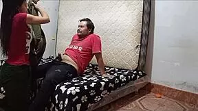 Forgot the money for the move? Pay with your Peruvian pussy, daddy, keep fucking me hard!