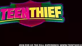 Hot thief fucks security guard in intense roleplay storyline