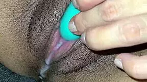 Latina wife drips cum from tight pussy during intense solo play